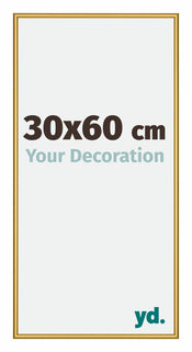 New York Aluminium Fotokader 30x60cm Goud Glanzend Voorzijde Maat | Yourdecoration.be