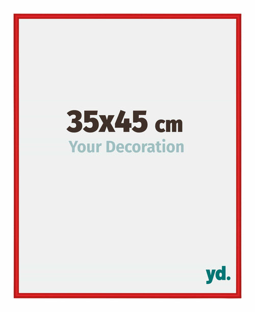 New York Aluminium Fotokader 35x45cm Ferrari Rood Voorzijde Maat | Yourdecoration.be