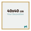 New York Aluminium Fotokader 40x40cm Goud Glanzend Voorzijde Maat | Yourdecoration.be