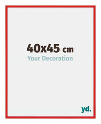 New York Aluminium Fotokader 40x45cm Ferrari Rood Voorzijde Maat | Yourdecoration.be