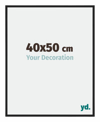 New York Aluminium Fotokader 40x50cm Zwart Mat Voorzijde Maat | Yourdecoration.be