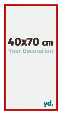 New York Aluminium Fotokader 40x70cm Ferrari Rood Voorzijde Maat | Yourdecoration.be