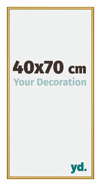 New York Aluminium Fotokader 40x70cm Goud Glanzend Voorzijde Maat | Yourdecoration.be