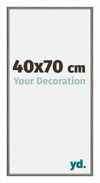 New York Aluminium Fotokader 40x70cm Mercury Structuur Voorzijde Maat | Yourdecoration.be