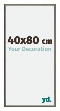 New York Aluminium Fotokader 40x80cm Mercury Structuur Voorzijde Maat | Yourdecoration.be
