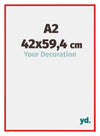 New York Aluminium Fotokader 42x59 4cm A2 Ferrari Rood Voorzijde Maat | Yourdecoration.be