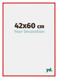 New York Aluminium Fotokader 42x60cm Ferrari Rood Voorzijde Maat | Yourdecoration.be