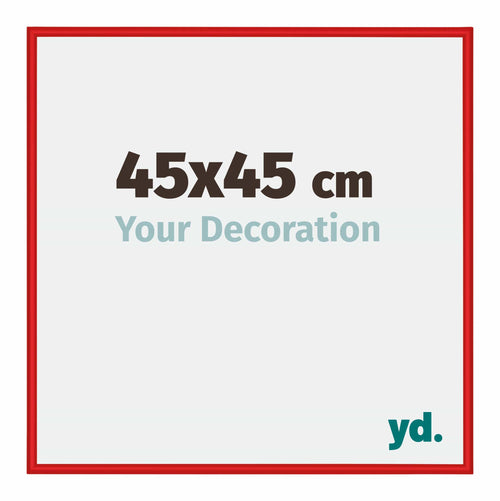 New York Aluminium Fotokader 45x45cm Ferrari Rood Voorzijde Maat | Yourdecoration.be
