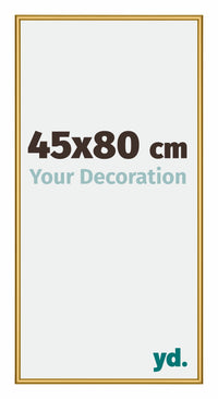 New York Aluminium Fotokader 45x80cm Goud Glanzend Voorzijde Maat | Yourdecoration.be
