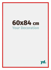 New York Aluminium Fotokader 60x84cm Ferrari Rood Voorzijde Maat | Yourdecoration.be