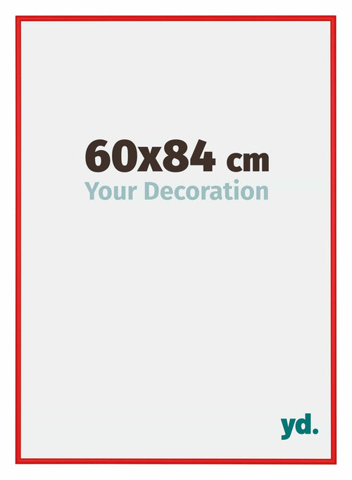 New York Aluminium Fotokader 60x84cm Ferrari Rood Voorzijde Maat | Yourdecoration.be
