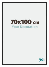 New York Aluminium Fotokader 70x100cm Zwart Mat Voorzijde Maat | Yourdecoration.be