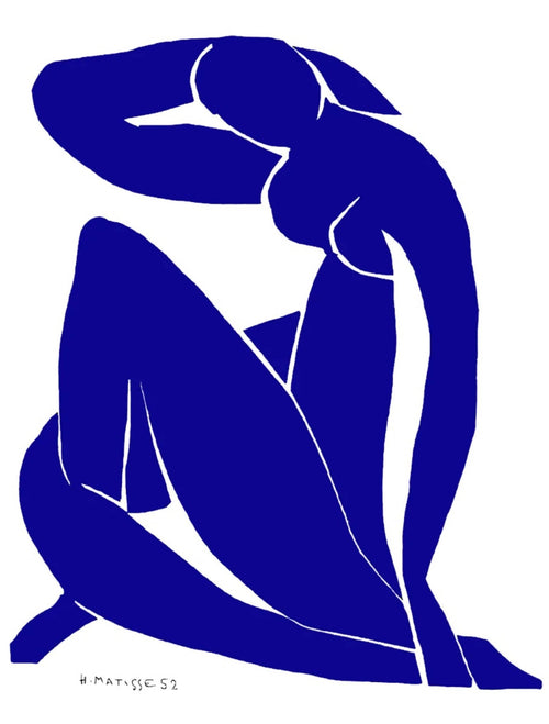 PGM HM 340N Henri Matisse Nu bleu II Kunstdruk 60x80cm | Yourdecoration.be