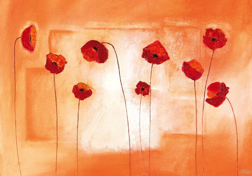 PGM HNE 05 Erika Heinemann Poppy Meeting Kunstdruk 100x70cm | Yourdecoration.be