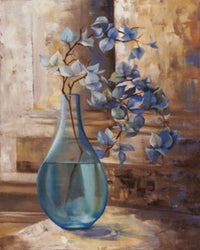 PGM LMO 05 L Montillio Blue Glass Still I Kunstdruk 40x50cm | Yourdecoration.be