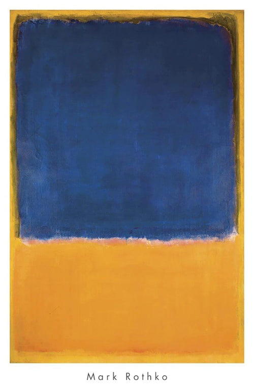 PGM MKR 466 Mark Rothko Untitled 1950 Blue Yellow Kunstdruk 658x1015cm | Yourdecoration.be