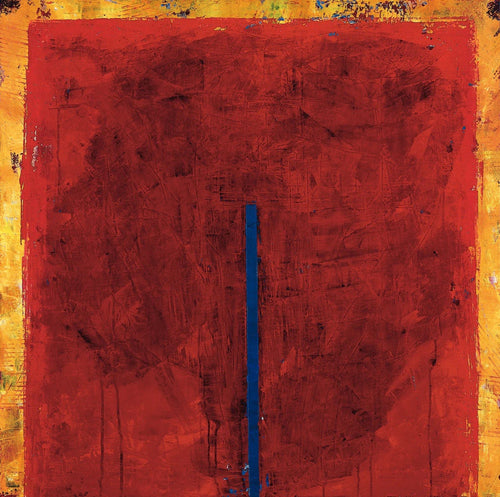 PGM RAB 17 Ralf Bohnenkamp Contrasting Red Kunstdruk 98x98cm | Yourdecoration.be