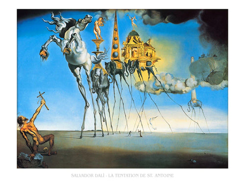 PGM SD 137 Salvador Dali La tentation de St Antoine Kunstdruk 80x60cm | Yourdecoration.be