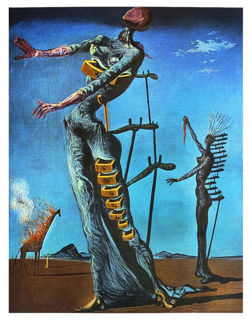 PGM SD 878 Salvador Dali La girafe en feu Kunstdruk 60x80cm | Yourdecoration.be