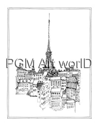 PGM TNA 42 Avery Tillmon Eiffel Tower Kunstdruk 28x35cm | Yourdecoration.be