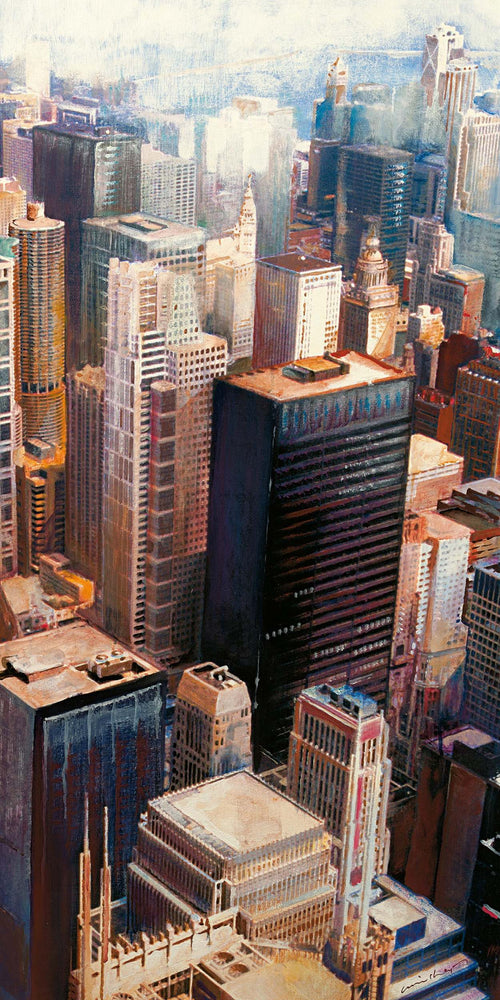 PGM WUR 02 Wulf Reinshagen Chicago II Kunstdruk 50x100cm | Yourdecoration.be