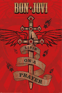 Poster Bon Jovi Livin On a Prayer 61x91 5cm Pyramid PP35296 | Yourdecoration.be