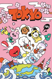 Poster Bt21 World Voyage 61x91 5cm GPE6037 | Yourdecoration.be