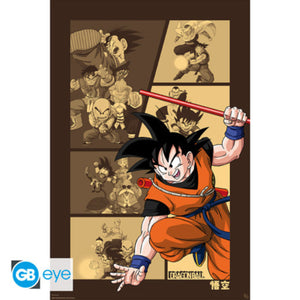 Poster Dragon Ball Goku Retro 61x91 5cm GBYDCO717 | Yourdecoration.be