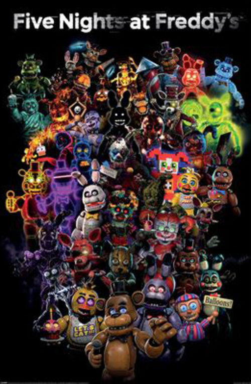 Poster Five Nights At Freddies Collage 61x91 5cm PP2501075 | Yourdecoration.be