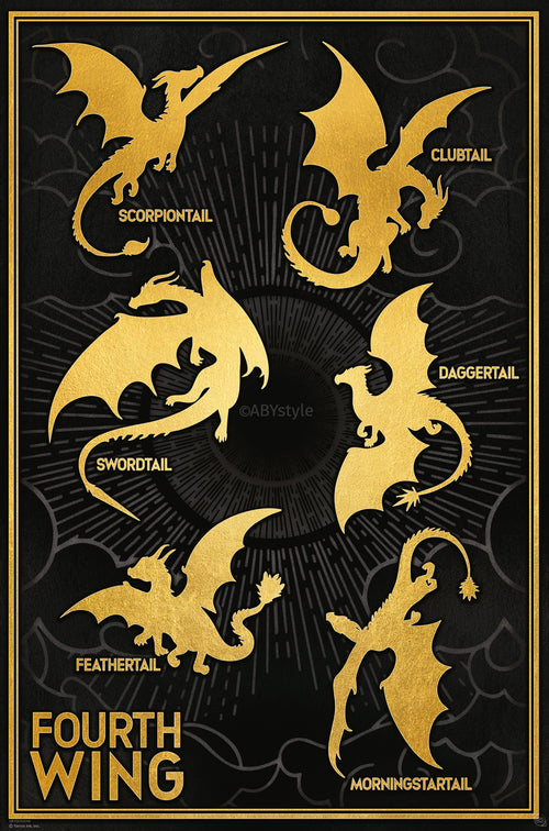 Poster Fourth Wing Dragons 61x91 5cm GBYDCOA048 | Yourdecoration.be