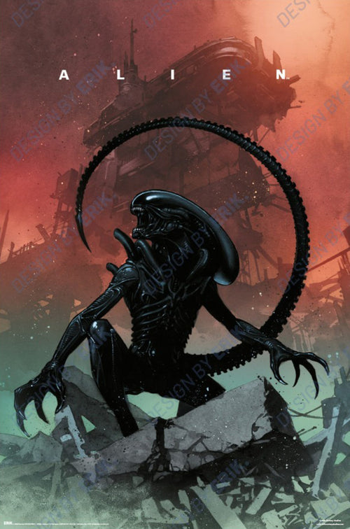 Poster Fox Alien 61x91 5cm GPE6106 | Yourdecoration.be