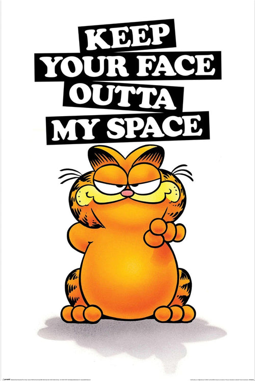 Poster Garfield Keep Your Face 61x91 5cm PP2402357 | Yourdecoration.be