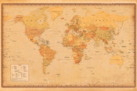 Poster Harper Collins Antique World Map 21 91 5x61cm Abystyle GBYDCO485 | Yourdecoration.be