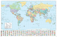 Poster Harper Collins World Map 21 French 91 5x61cm Abystyle GBYDCO556 | Yourdecoration.be
