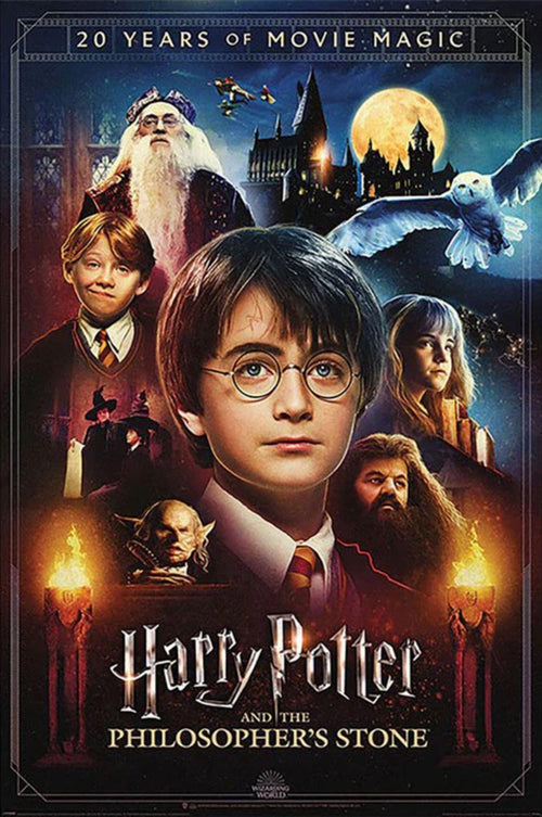 Poster Harry Potter 20 Years Of Movie Magic 61x91 5cm Pyramid PP34925 | Yourdecoration.be