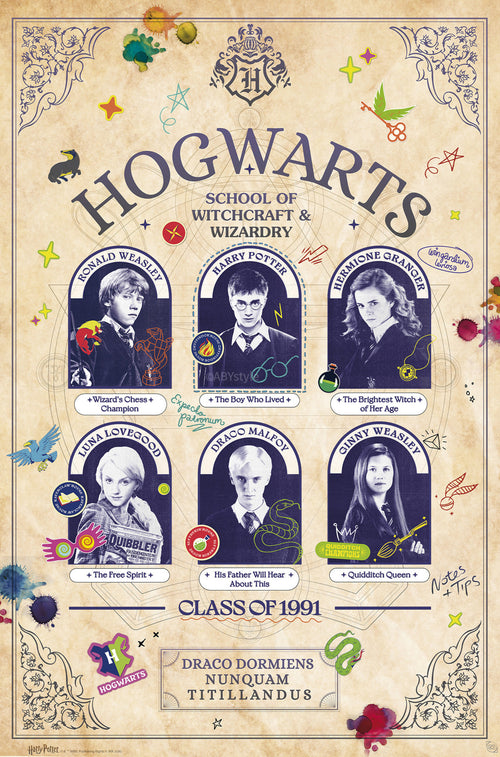 Poster Harry Potter Student Yearbook 61x91 5cm GBYDCOA032 | Yourdecoration.be