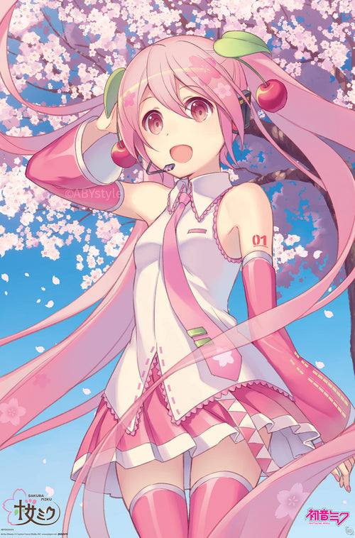 Poster Hatsune Miku Cherry Blossom 91 5x61cm GBYDCOA037 | Yourdecoration.be