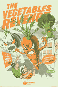 Poster Illustrata The Vegetables Revenge 61x91 5cm Pyramid PP35304 | Yourdecoration.be