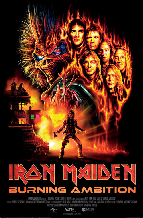 Poster Iron Maiden Burning Ambition 61x91 5cm PP2512952 | Yourdecoration.be