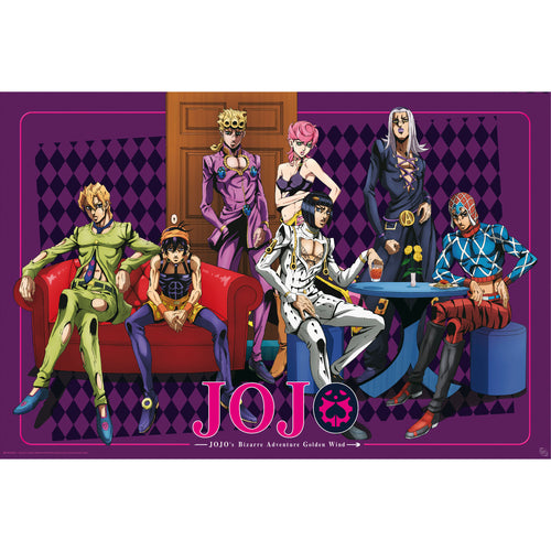 Poster Jojo S Bizarre Adventure Golden Wind Team 91 5x61cm GBYDCOA001 | Yourdecoration.be