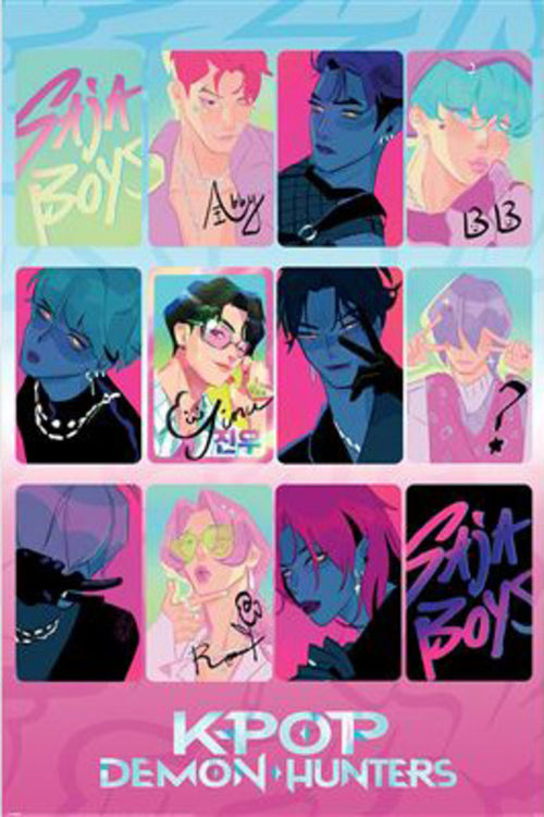 Poster K Pop Demon Hunters Light And Dark 61x91 5cm PP2510670 | Yourdecoration.be