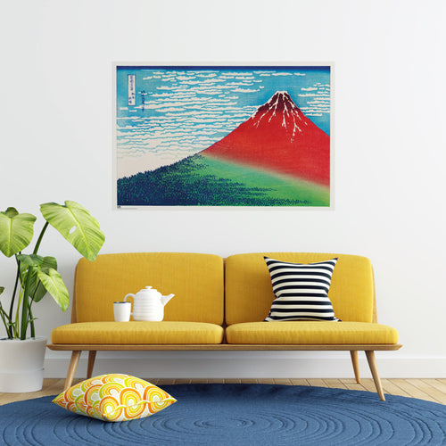 Poster Katsushika Hokusais Fine Wind Clear Morning 91 5x61cm Grupo Erik GPE5806 Sfeer | Yourdecoration.be