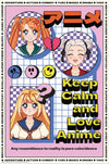 Poster Keep Calm And Love Anime 61x91.5cm Grupo Erik GPE5794 | Yourdecoration.be