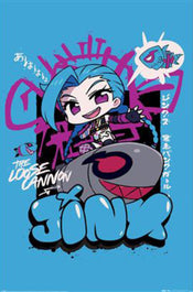 Poster League Of Legends Chibi Jinx 61x91 5cm PP2511076 | Yourdecoration.be