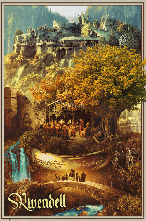 Poster Lord Of The Rings Rivendell 61x91 5cm GBYDCOA013 | Yourdecoration.be