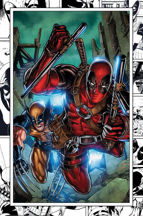 Poster Marvel Comics Wolverine and Deadpool 61x91 5cm PP2400604 | Yourdecoration.be