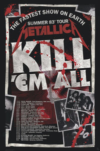 Poster Metallica Kill Em All 83 Tour 61x91 5cm Abystyle GBYDCO434 | Yourdecoration.be