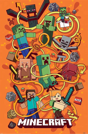 Poster Minecraft Funtage Montage 61x91 5cm PP2401758 | Yourdecoration.be
