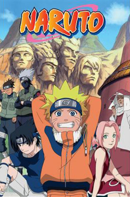 Poster Naruto Mountains 61x91 5cm PP2511254 | Yourdecoration.be