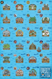Poster One Piece Log Itinerary 61x91 5cm GBYDCOA006 | Yourdecoration.be